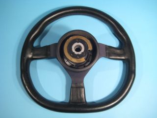 Momo Vintage Leather Flat Bottom Sport Steering Wheel 5