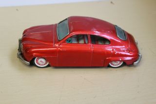 Vintage Tin Friction Toy Car - Saab 93b - Bandai