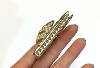 Fabulous FRED of PARIS Glittering Heavy 18K Gold VVS Diamond Hair Clip 9