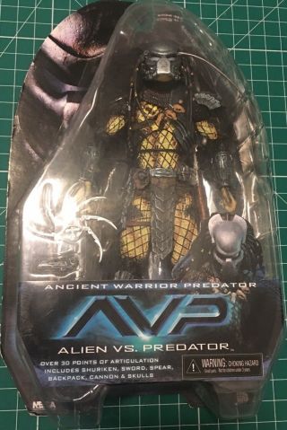 Neca Alien Vs Predator Avp Ancient Warrior Predator Series 15 In Package 7in
