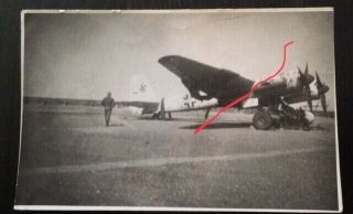 Wwii Photo Captured Wrecked German Ju 88 Night Fighter Aircraft