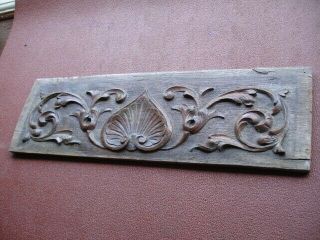 Antique 17th Century English Carved Wall Panel