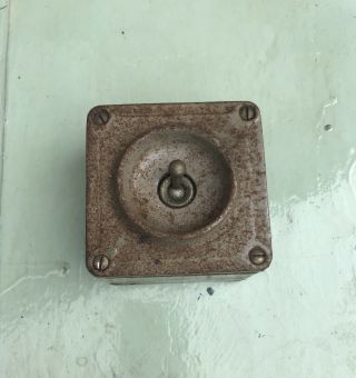 Vintage Industrial Light Switch Crabtree Made In England
