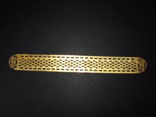 Large Vintage French Brass Door Push Plate 20 ½ 