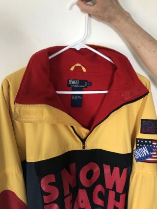 Polo Ralph Lauren Snow Beach Pullover Jacket 1992 1993 100 authentic vintage 5