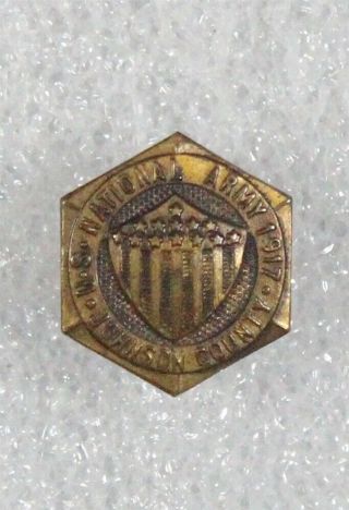 Wwi Home Front - U.  S.  National Army 1917,  Johnson County Lapel Pin