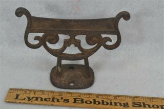 Boot Scraper Cast Iron Mountable Fancy Curly Victorian Antique