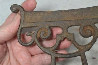boot scraper cast iron mountable fancy curly Victorian antique 2