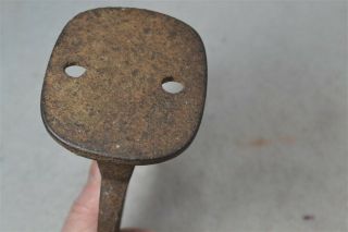 boot scraper cast iron mountable fancy curly Victorian antique 3