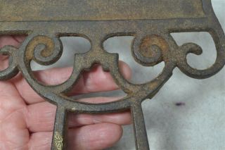 boot scraper cast iron mountable fancy curly Victorian antique 5