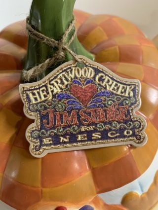 Jim Shore Heartwood Creek Fall Harvest Pumpkin Soup Tureen w/ Ladle RARE 3