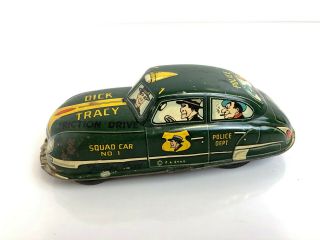 Vintage,  Marx,  Dick Tracy,  Squad Car No.  1,  Friction Drive Car