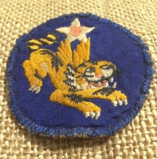 Wwii Us Army 14th Air Force Flying Tigers Avg China Task Force Uniform Patch