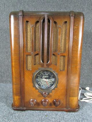 Rare Antique Zenith Model 5 - S - 29 Tombstone Vacuum Tube Radio