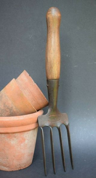 Vintage Garden Tools: 1950s Brades Hand Fork Old Gardening Tools