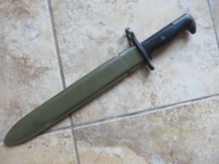 Ww2 Us M1 Garand Bayonet & Scabbard,  Uc Manufacture