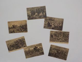 7 Wwi Postcards Waterloo Napoleonic Wars Post Cards World War One Napoleon Ww1