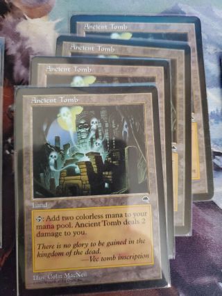 Mtg: Magic The Gathering Ancient Tomb X4 From Tempest
