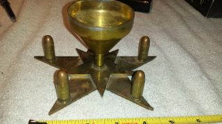 Trench Art Ww1 Inkwell Desk Weight 1917.  45 Cal.