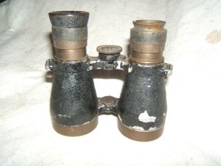 Ww1 Wwi German Imperial Prussian 08 Binoculars Optics Field Glasses Vtg Old