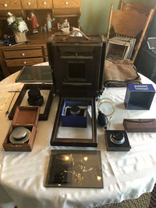 Antique Eastman View Camera No.  2 - D For 8x10 Prints With Accessories 2