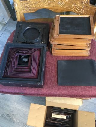 Antique Eastman View Camera No.  2 - D For 8x10 Prints With Accessories 9