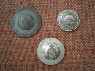 Group Of Ww1 & Ww2 Canadian Army & Militia Lead Die Test Buttons