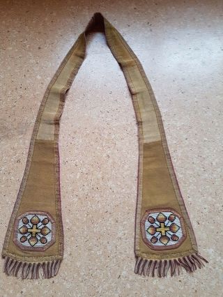 Rare Ancient Religious Stole : Stunning 1800 