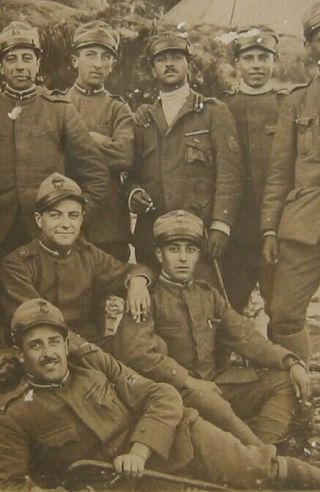 Italian Wwi Photo Showing Arditi And Mitragliere Shock Troopers