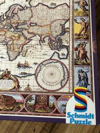 Vintage COMPLETE 6000 Piece Puzzle 02168 Schmidt Ancient Old World Map 61 