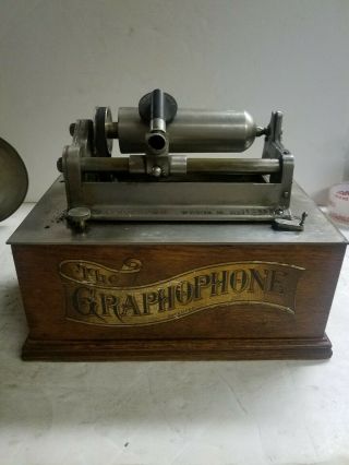 Antique Graphophone Type N Cylinder Player American Graphophone Co
