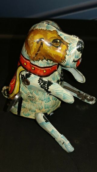 Vintage Acrobatic Flippo The Dog Wind - Up Flipping Tin Litho Marx Toy Co.  Usa