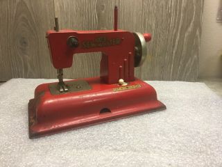 Kay An Ee Vintage Childs Red Sewing Machine Germany
