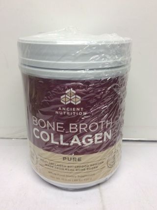 Dr.  Axe Ancient Nutrition,  Bone Broth Collagen,  Pure 15.  9 Oz (. 89 Lb / 450 G)