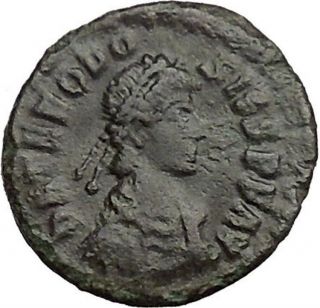 Theodosius I The Great Ancient Roman Coin Victory Nike Angel I36362