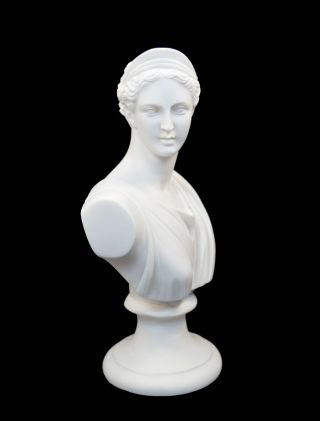 Artemis Diana Alabaster sculpture statue big bust Ancient Greek Goddess of hunt 5