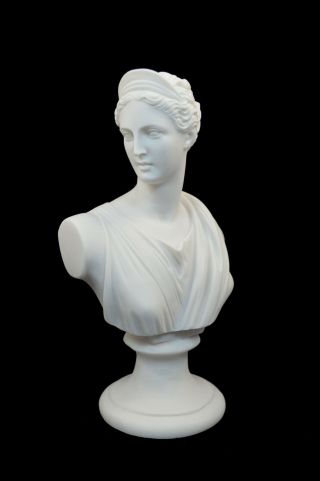 Artemis Diana Alabaster sculpture statue big bust Ancient Greek Goddess of hunt 6