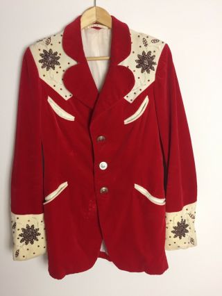 Vintage Granny Takes A Trip Velvet Western Jacket