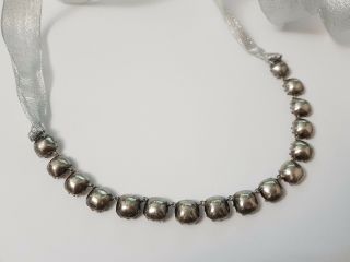 Georgian Olivia Collings silver sterling glass paste Riviere necklace 4