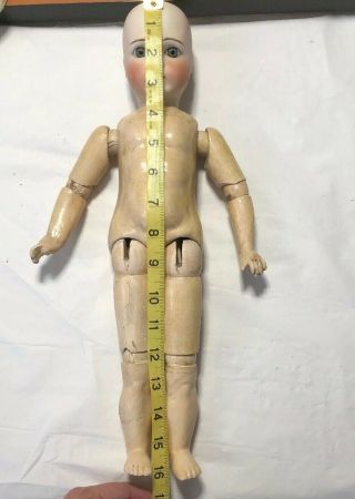 Captivating Antique German 16” Belton Child Doll Incised 10 w/Original Body 4