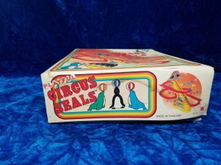 Playful Circus Seals Vintage Antique 1983 Dah Yang Toys 8