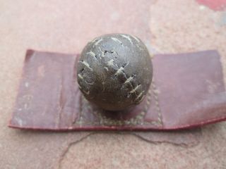 Vintage Salesman Sample Early Lemon - Peel Antique Leather Baseball