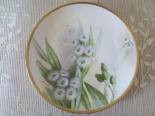 Antique Signed J.  Barin Hand - Painted Limoges France Plate Early 1900 