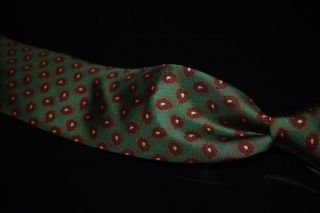 Lnwot Drakes England Spruce Green Ancient Madder Abstract Amoeba Silk Tie Nr A1p