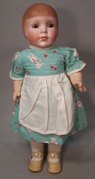 Wonderful 14 Inch Grace Corey Rockwell Bisque Head Doll - - Pretty Peggy - 1920 
