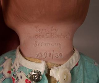 Wonderful 14 inch Grace Corey Rockwell Bisque Head Doll - - Pretty Peggy - 1920 ' s - ABG 5