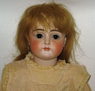 Very Early Kestner Closed Mouth Bisque Head Doll Sleep Eyes For French Market