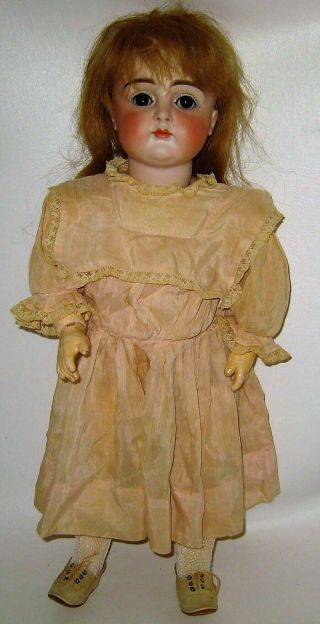 Very Early Kestner Closed Mouth Bisque Head Doll Sleep Eyes for French Market 2