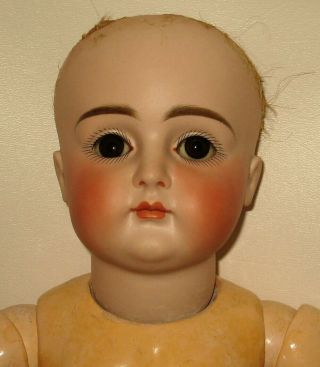 Very Early Kestner Closed Mouth Bisque Head Doll Sleep Eyes for French Market 4