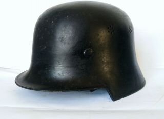 German M34 Polizei Steel Helmet,  Polizei Issue,  Sharp Variation Complete Rare
